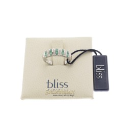 BLISS anello Color oro bianco 18kt smeraldi e diamanti referenza 20046611